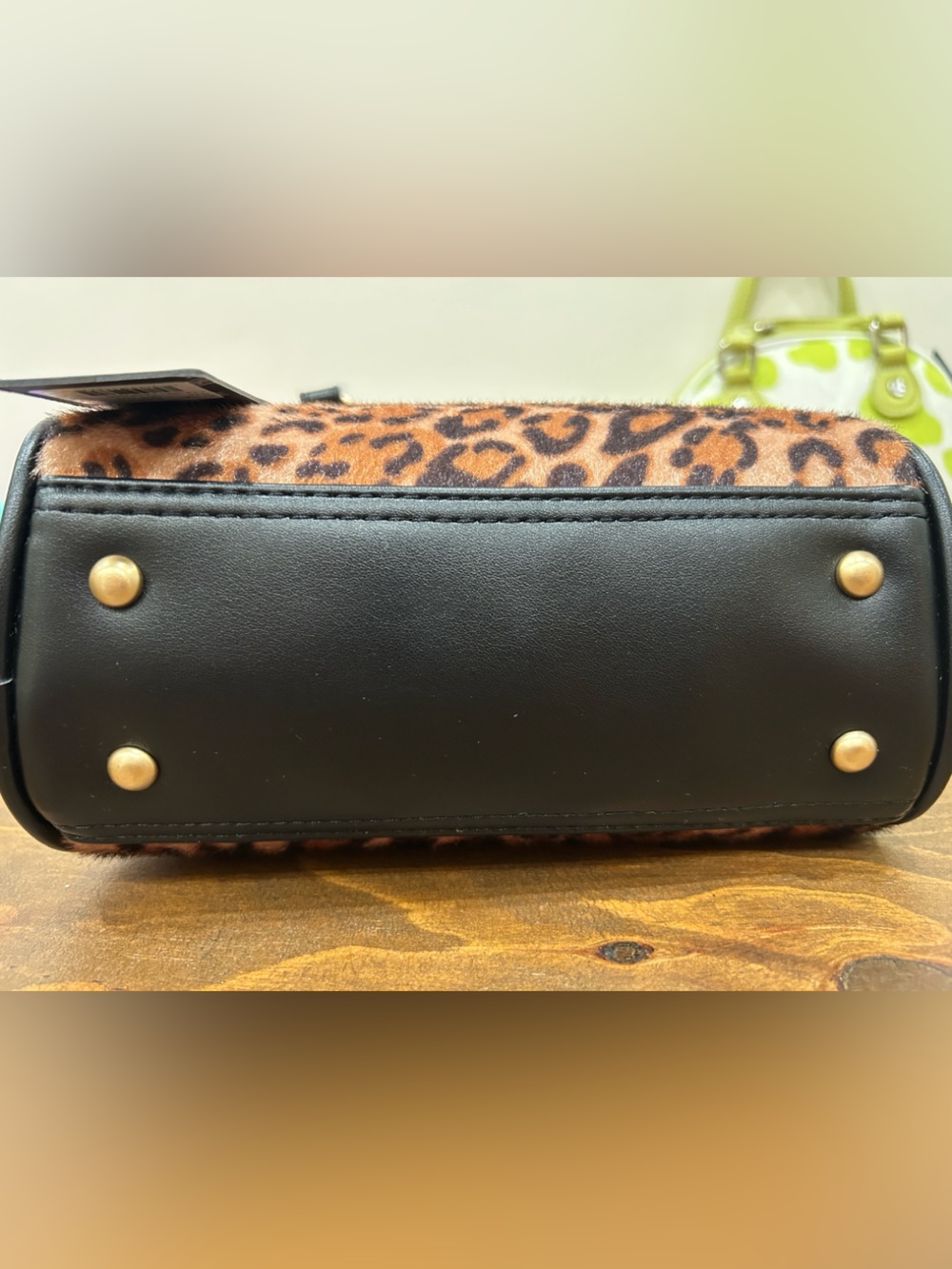 Von Dutch Leopard Print mini Bowling Bag. NWT - Picture 6 of 8